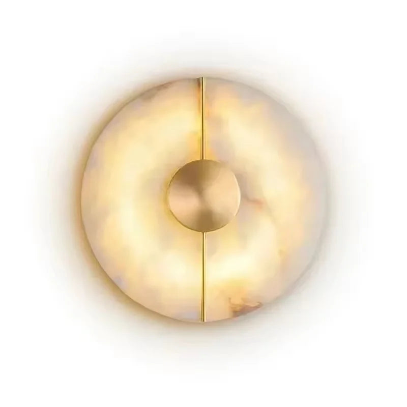 MarbleAura™ Alabaster Wall Sconce