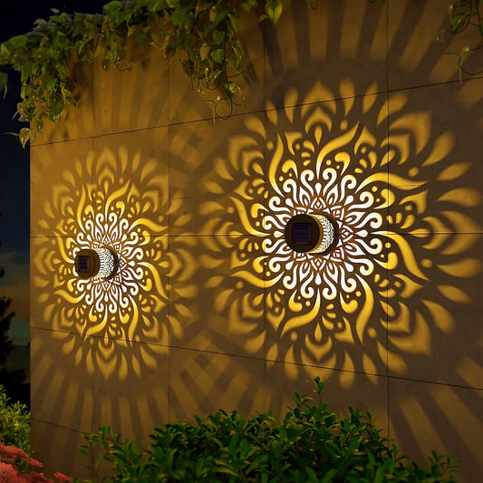 Solar Mandala Outdoor Wall Light