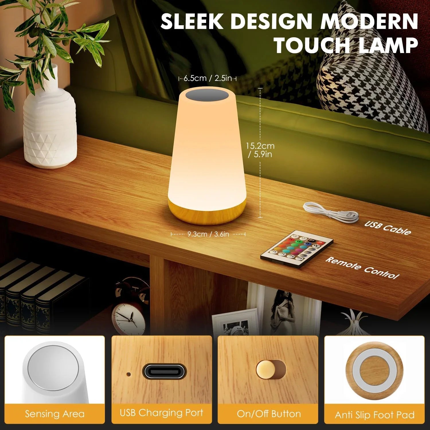 ChromaGlow night light warm glow in bedroom – photo 5