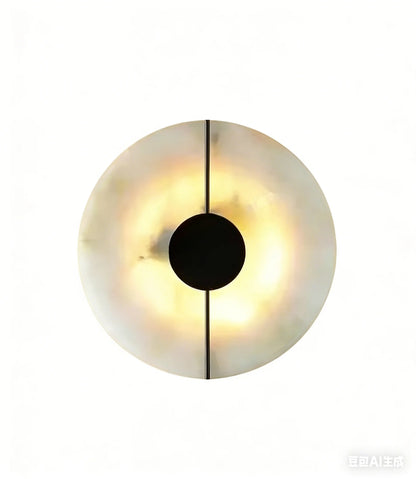 MarbleAura™ Alabaster Wall Sconce