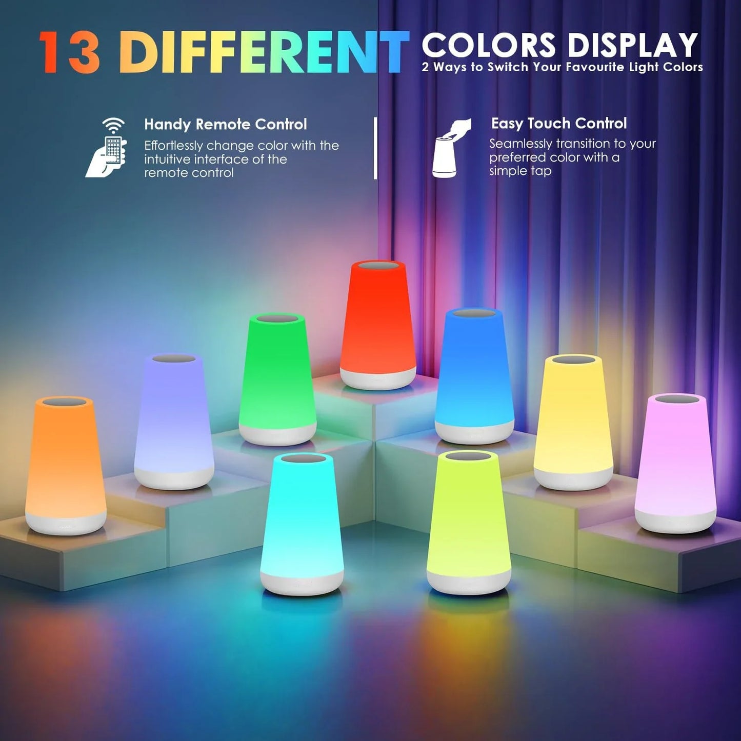 ChromaGlow RGB lamp with remote control – photo 4