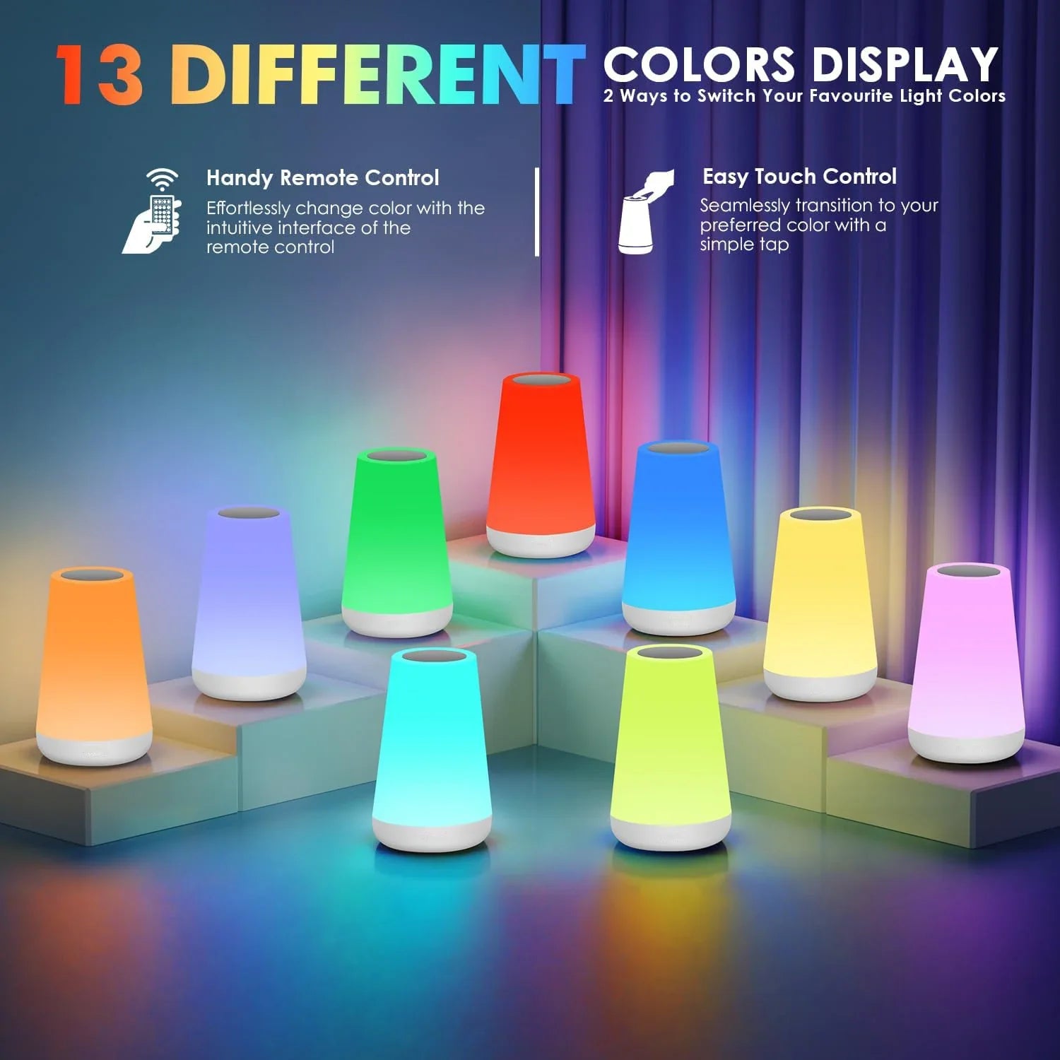 ChromaGlow RGB lamp with remote control – photo 4